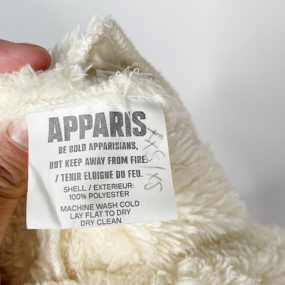 Apparis XXS/ XS Cream Teddy Sherling Sherpa Pull On Shorts Lounge Cozy Casual - Picture 7 of 8